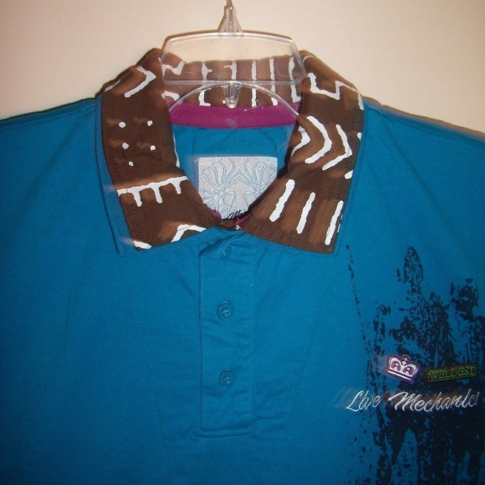 Vintage Live Mechanics Cotton Rugby Polo Shirt